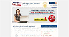 Desktop Screenshot of newjerseydefensivedriving.com